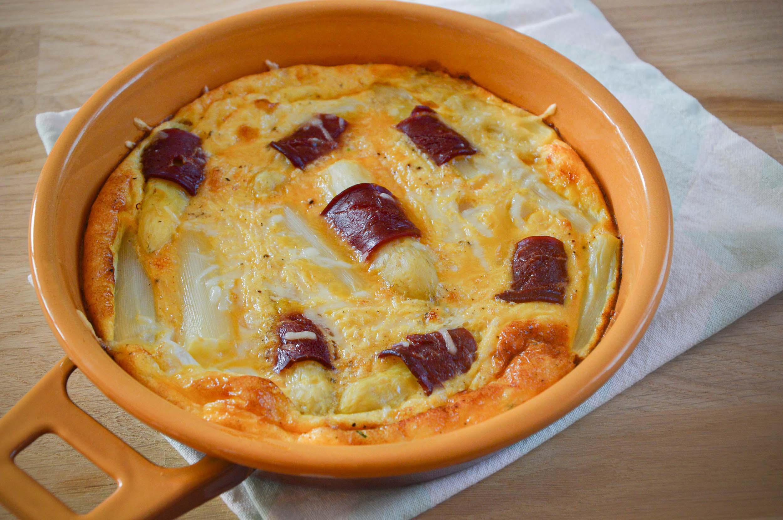 Gratin d'asperges blanches, recette facile